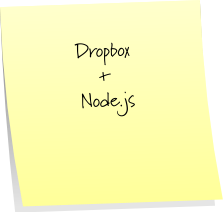 dropbox and node.js
