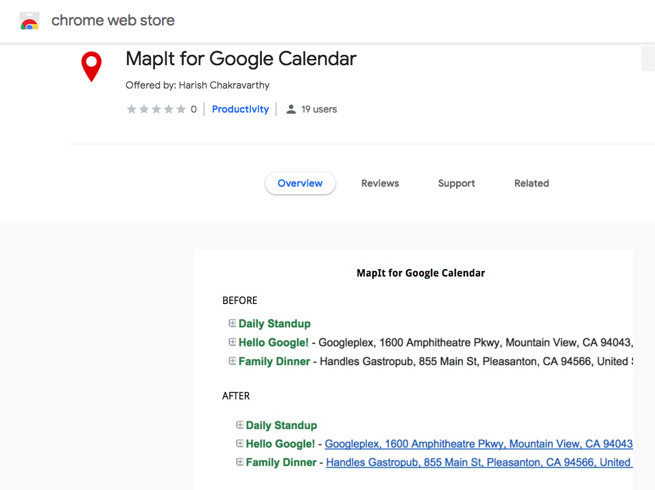 MapIt on Chrome web store